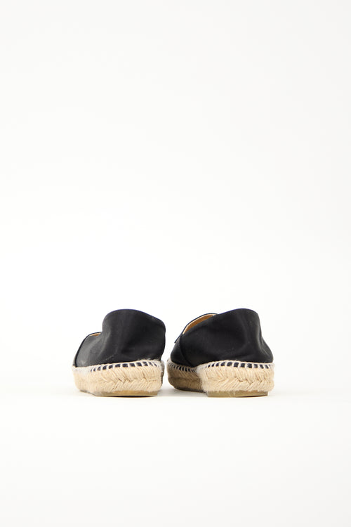 Chanel Satin CC Espadrille Flat