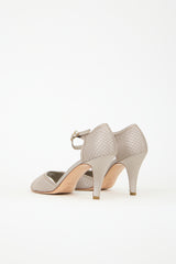 Chanel Satin Quilted CC Pump