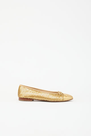 Chanel Sequin CC Ballet Flat