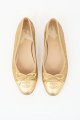 Chanel Sequin CC Ballet Flat