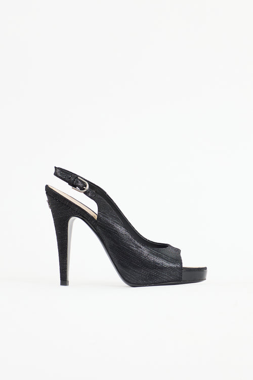 Chanel Shiny Suede CC Pump