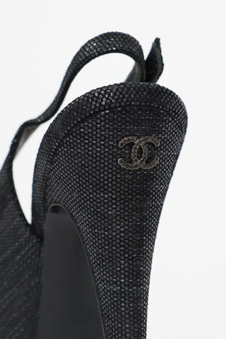 Chanel Shiny Suede CC Pump