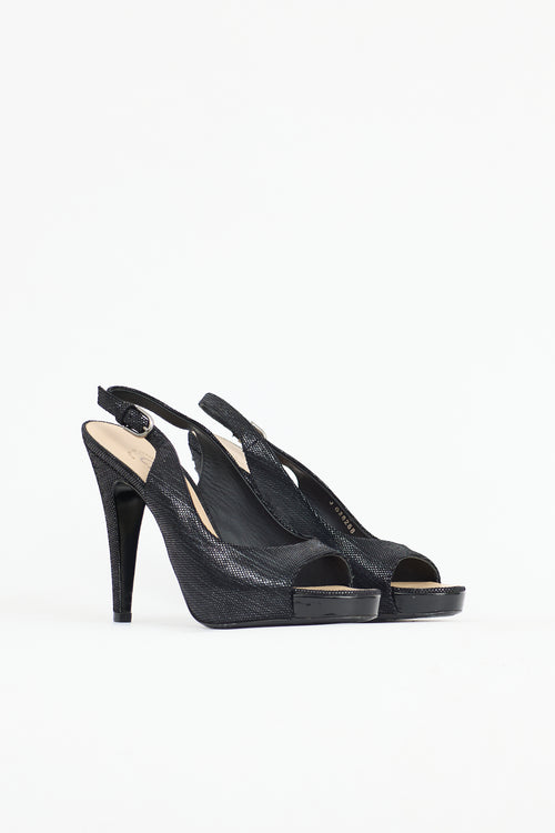 Chanel Shiny Suede CC Pump