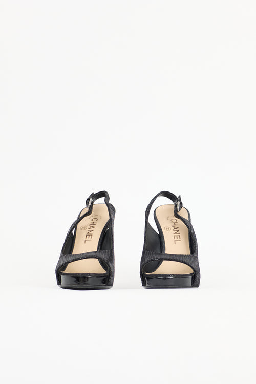 Chanel Shiny Suede CC Pump