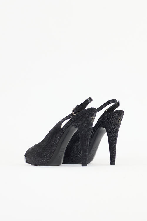 Chanel Shiny Suede CC Pump