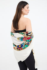Chanel Vintage CC Logo Printed Scarf