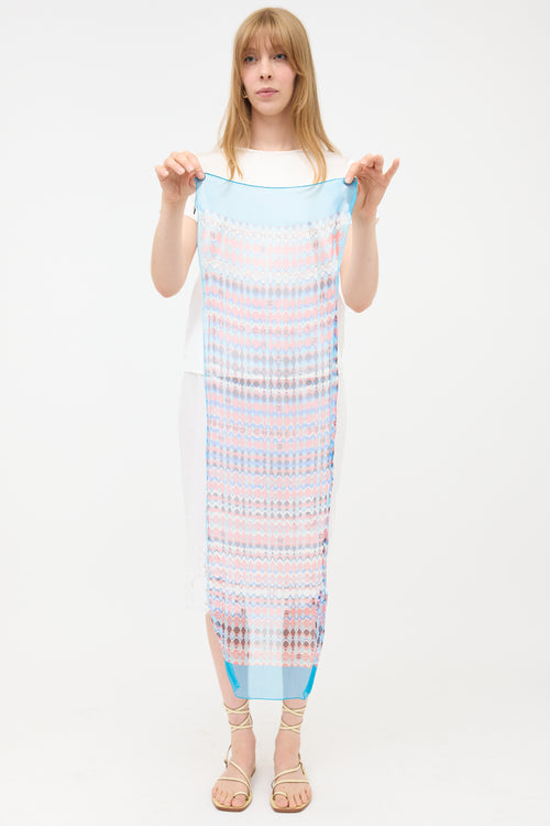 Chanel Silk Sheer CC Logo Scarf