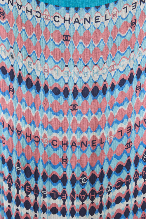 Chanel Silk Sheer CC Logo Scarf