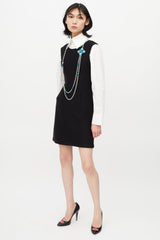 Chanel Fall 2007 Blue & Silver Chain Necklace