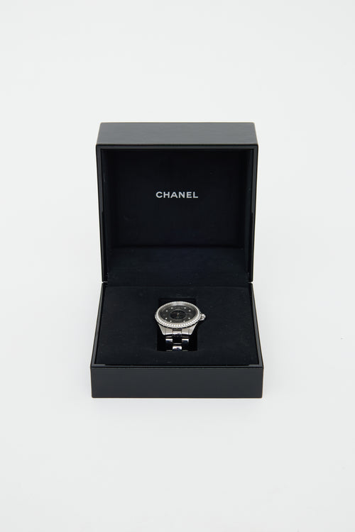Chanel Grey Ceramic Diamond J16
