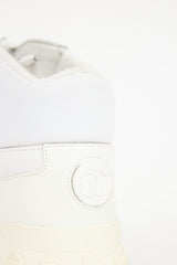 Chanel White Leather CC Sneaker