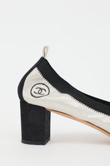 Chanel Sparkle Suede CC Heel