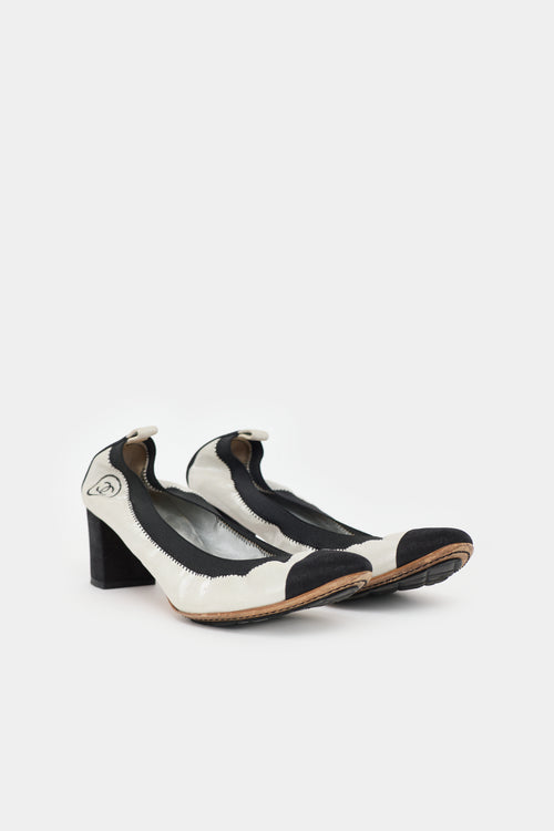 Chanel Sparkle Suede CC Heel