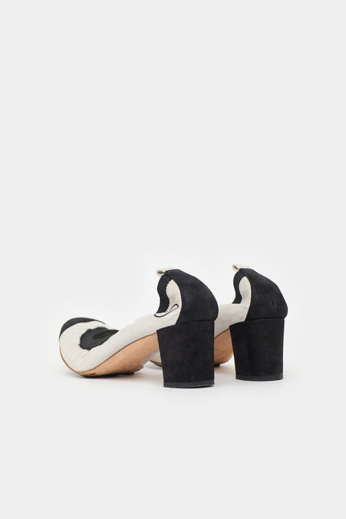 Chanel Sparkle Suede CC Heel