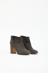 Chanel Sparkle Suede Chain Boot