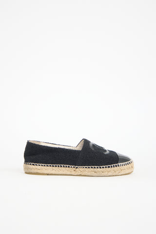 Chanel Sparkle Terry CC Espadrille