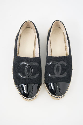 Chanel Sparkle Terry CC Espadrille