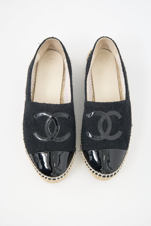 Chanel Sparkle Terry CC Espadrille