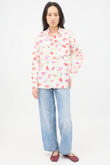 Chanel Spring 1995 CC Lip Print Shirt