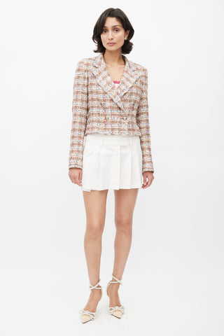 Chanel Spring 2005 Multicolour Tweed & Sequin Cropped Blazer