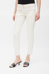 Chanel Spring 2007 White Slim Leg Jeans