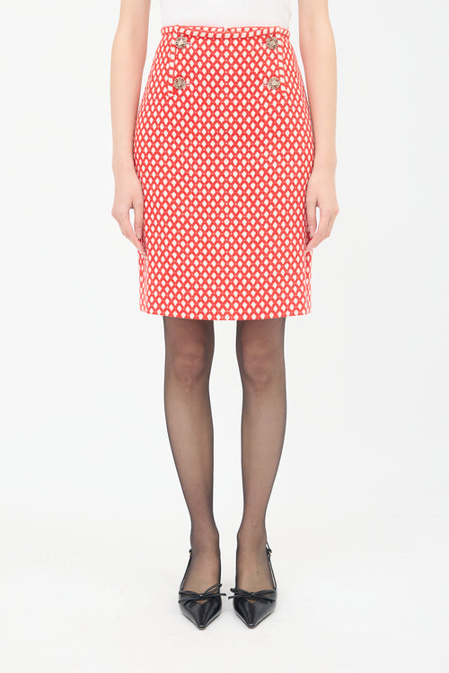 Chanel Spring 2008 Tweed Midi Skirt