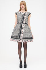 Chanel Spring 2010 Tweed Floral Trim Dress