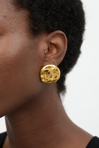 Chanel Spring 1994 CC Clip-On Earrings