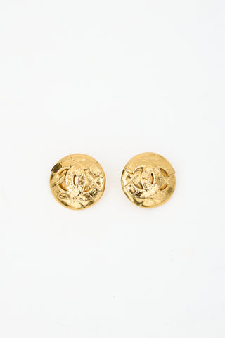 Chanel Spring 1994 CC Clip-On Earrings