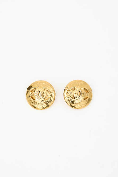Chanel Spring 1994 CC Clip-On Earrings