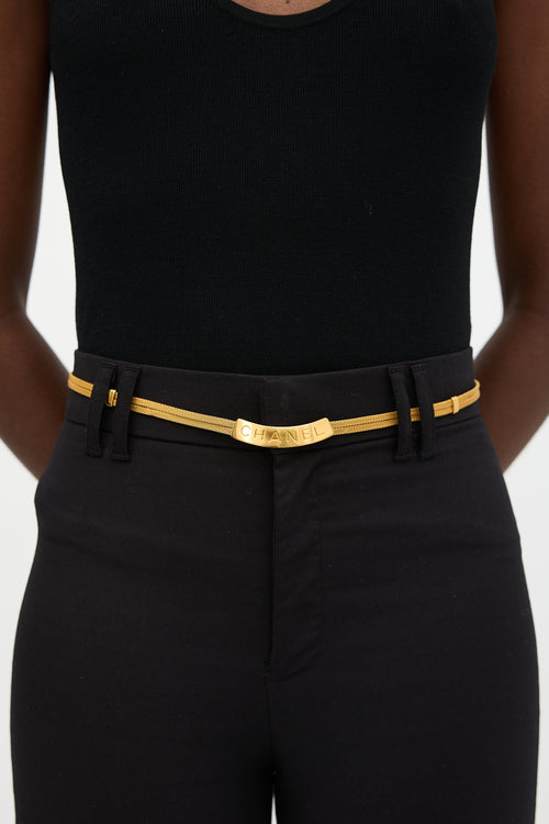 Chanel Spring 1998 Logo Belt