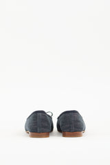 Chanel Spring 2006 Dark Wash Denim CC Flat