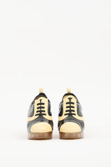 Chanel Spring 2007 Black & Yellow Patent CC Wedge