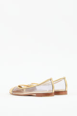 Chanel Spring 2007 Gold & Clear CC Flat