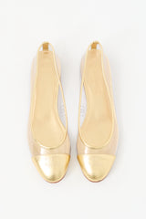 Chanel Spring 2007 Gold & Clear CC Flat