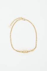 Chanel Spring 2023 Crystal CC Heart Choker Necklace