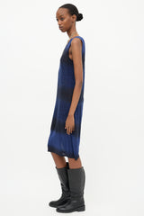 Chanel Striped Sleeveless Knit Dress