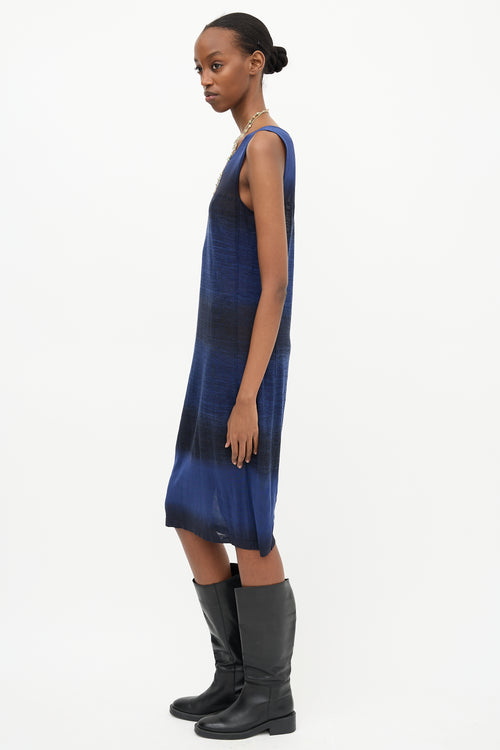 Chanel Striped Sleeveless Knit Dress