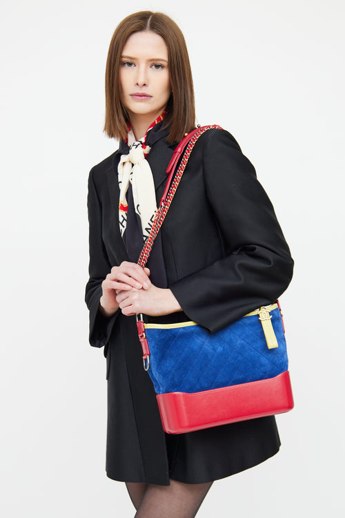 2017 Blue & Red Medium Gabrielle Bag