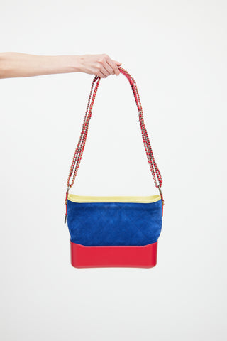 2017 Blue & Red Medium Gabrielle Bag