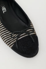 Chanel Suede CC Ballet Flat