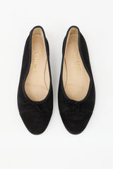 Chanel Suede CC Ballet Flat