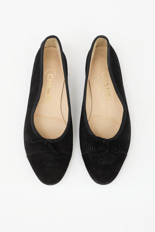 Chanel Suede CC Ballet Flat
