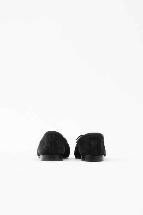 Chanel Suede CC Ballet Flat