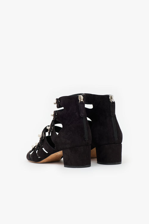 Chanel Suede CC Gladiator Sandal