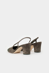 Chanel Suede CC Slingback Heel