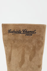 Chanel Suede Gabrielle Coco CC Boot