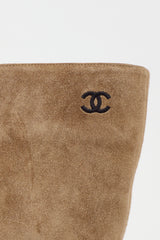 Chanel Suede Gabrielle Coco CC Boot