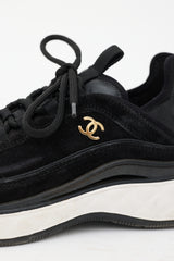 Chanel Suede CC Sneaker