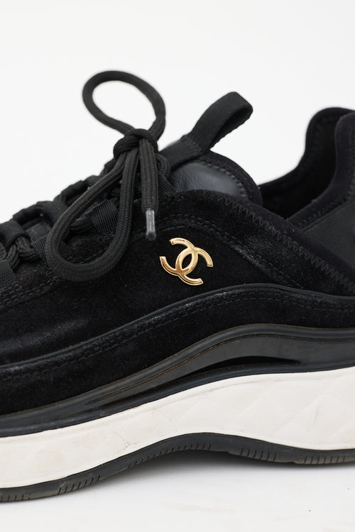 Chanel Suede CC Sneaker